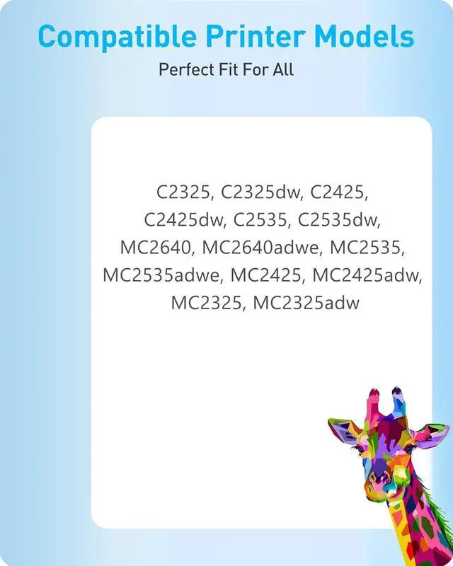 Alt view image 2 of 7 - MasaiMara C231H C2325H Compatible Toner Cartridges for Lexmark C2325 C2325dw C2425 C2425dw C2535 C2535dw MC2640 MC2640adwe MC2535 MC2535adwe MC2425 MC2425adw MC2325 MC2325adw Printer