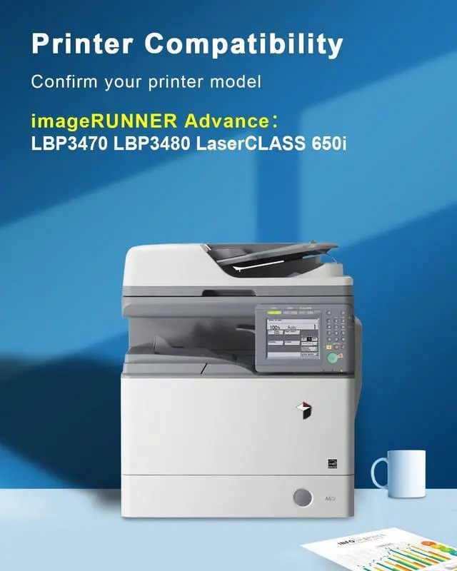 Alt view image 2 of 7 - GPR-41 Black High-Yield Toner Cartridge 1-Pack Replacement for Canon GPR-41 Toner Cartridge for ImageRUNNER LBP3470 LBP3480 LaserCLASS 650i Printer.