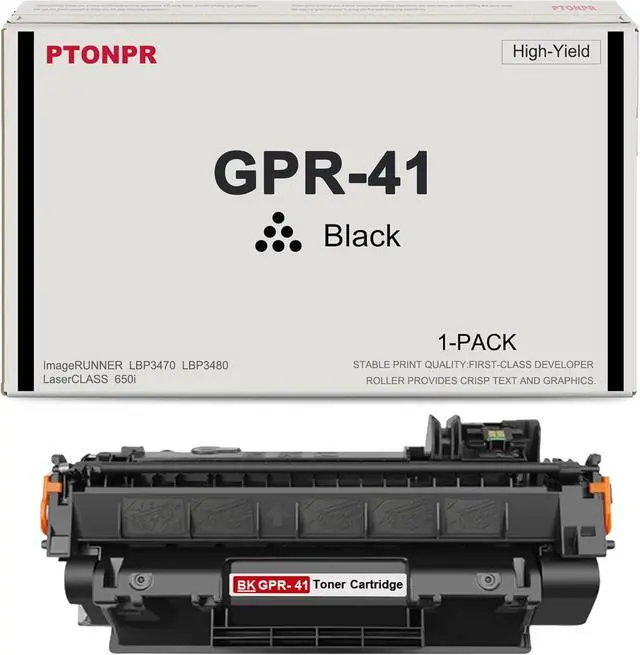 Main image of GPR-41 Black High-Yield Toner Cartridge 1-Pack Replacement for Canon GPR-41 Toner Cartridge for ImageRUNNER LBP3470 LBP3480 LaserCLASS 650i Printer.