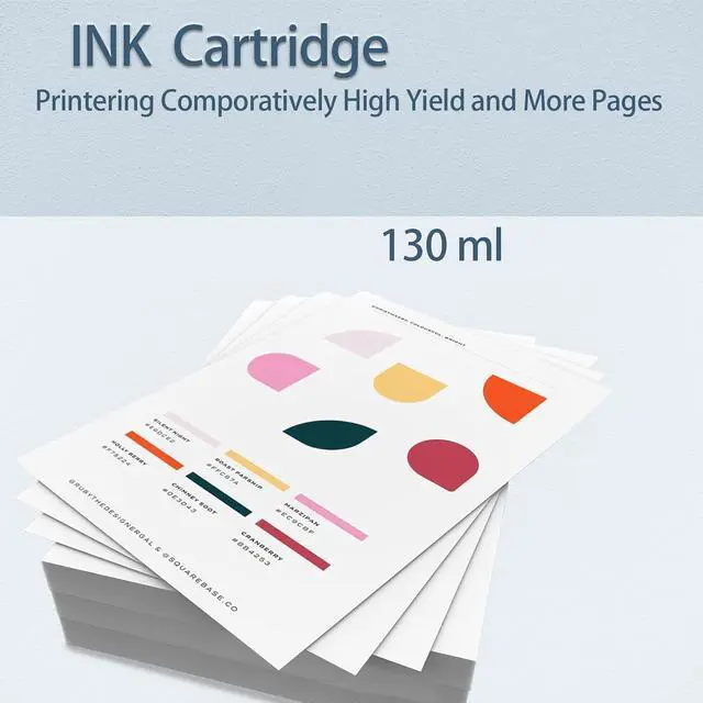 Alt view image 2 of 7 - 738 Ink Cartridge 738XL Compatible for HP 738 Ink DesignJet T850 T950 Printers (4Packs,Black, Cyan, Magenta, Yellow,498N5A 498N6A 498N7A 498N8A)