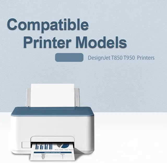 Alt view image 3 of 7 - 738 Ink Cartridge 738XL Compatible for HP 738 Ink DesignJet T850 T950 Printers (4Packs,Black, Cyan, Magenta, Yellow,498N5A 498N6A 498N7A 498N8A)