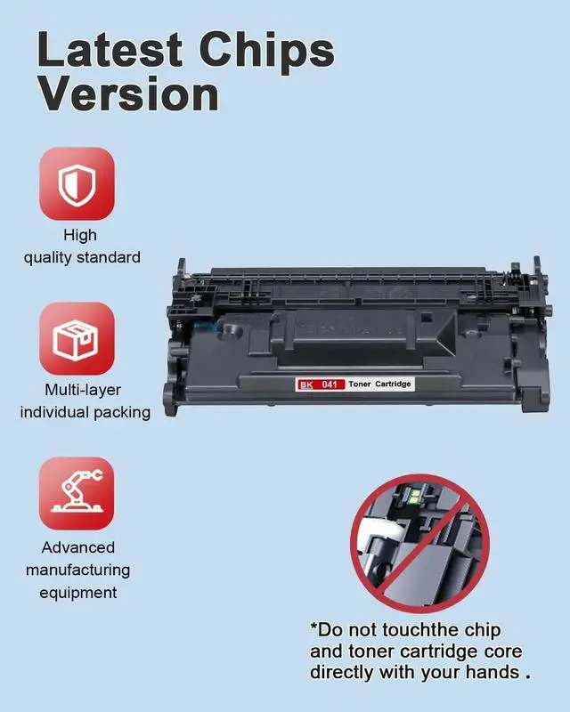 Alt view image 4 of 7 - 041 High-Yield Black Toner Cartridge 1-Pack Replacement for Canon 041 Toner Cartridge for imageCLASS LBP312X LBP312dn MF525dw Printers