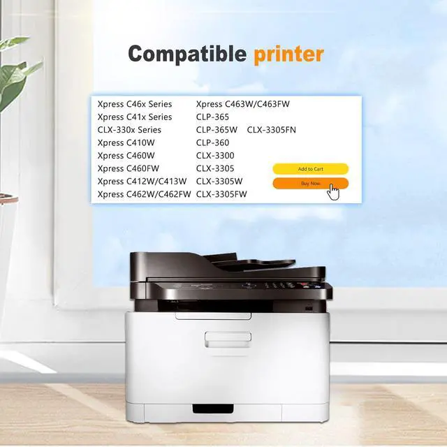 Alt view image 2 of 6 - 3-Pack 1C/1M/1Y CLT-C406S Y406S M406S High Yield Toner Cartridge(with chip), Replacement for Samsung CLT-C406S Y406S M406S for Xpress C46x C41x Series C460W C460FW C412W/C413W C462W/C462FW Printer