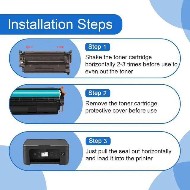 Alt view image 4 of 7 - Compatible for 151X Toner Cartridges Replacement for HP 151X W1510X Toner Cartridge Work for HP Laserjet Pro 4003w 4003dw 4103fdn 4103fdw Printer, blue
