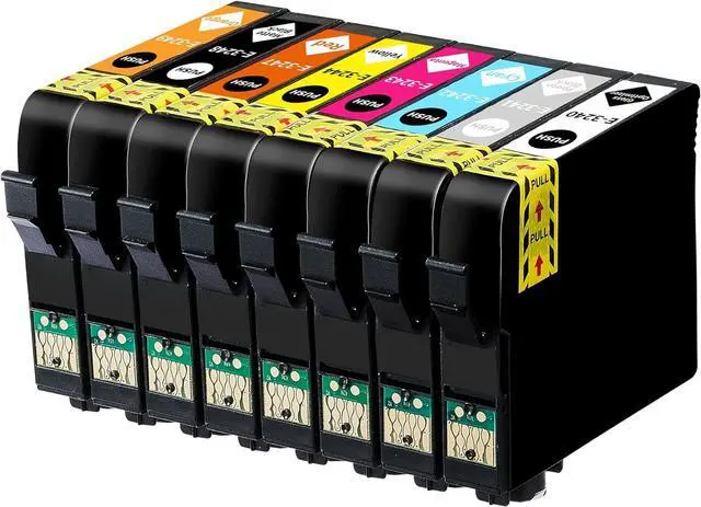 Main image of HEG Remanufactured T324 P400 Ink Cartridges 324 Replacement for SC-P400 8 Color Printer T324220 T3240 Ultrachrome Gloss Standard Yield Ink Cartridge Pigment Ink (8 Pack)