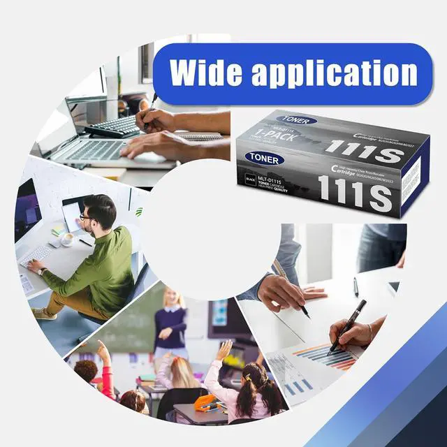 Alt view image 5 of 7 - MLT-D111S D111S Black Toner Cartridge Replacement for Samsung D111S MLT-D111S 111S Toner for Xpress M2020 M2020W M2022 M2022W M2070 M2070F Printer Toner (1-Pack)