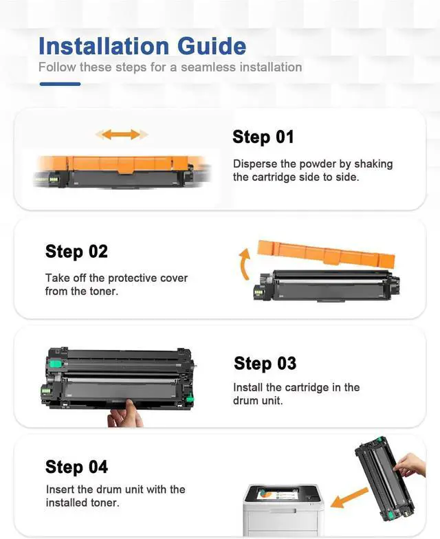 Alt view image 5 of 7 - 201X High-Yield Toner Cartridge | Replacement for HP CF400X-403X Compatible with Color LaserJ Pro M252dw, MFP M277dw/c6 5-Pack (2Black/1Cyan/1Yellow/1Magenta) Full Set