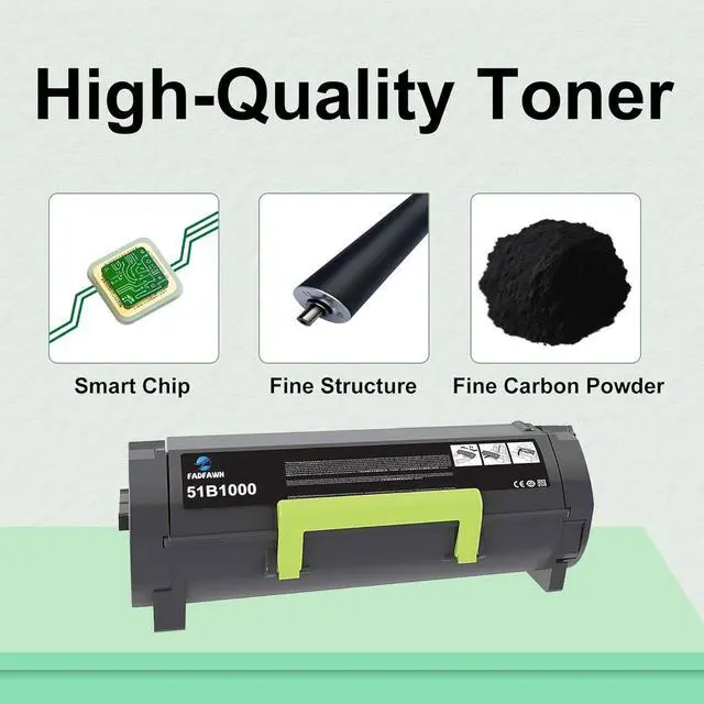 Alt view image 5 of 6 - 51B1000 Black Toner Cartridge 1pack: Replacement for Lexmark 51B1000 Toner Cartridge Work for MS317dn MX317dn MS417dn MX417de MS517dn MX517de MS617dn MS617de Printer [3,000 Pages]