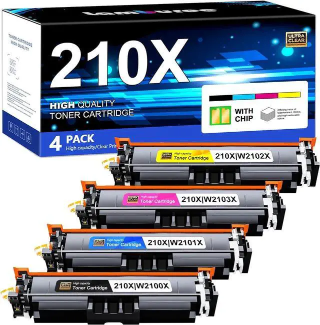 Main image of 210X Toner Cartridges 4-Pack Replacement for 210X Toner Cartridges Works with Color Pro 4201dn 4201dw Pro MFP 4301dw 4301fdn 4301fdw Printer Ink