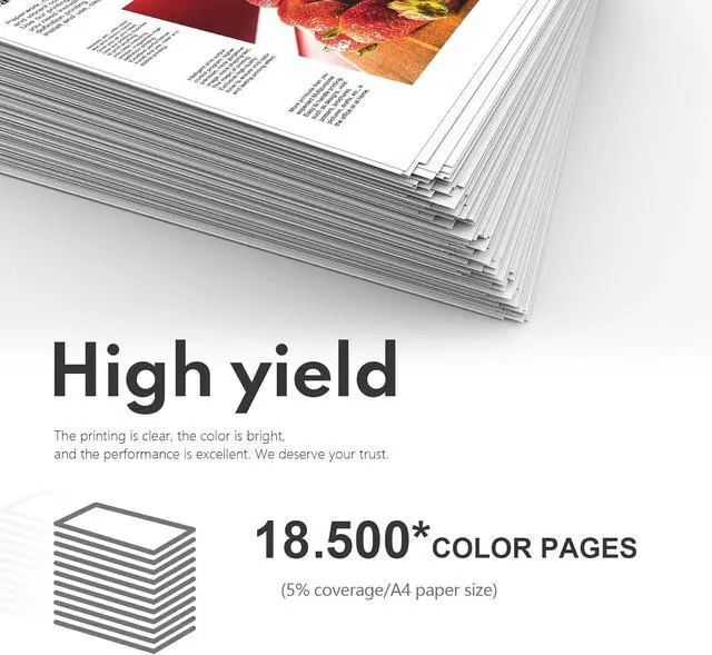 Alt view image 3 of 7 - MP C3503 C3003 Toner Cartridge (1-Pack, Yellow) - Lovn 841814 Yellow Toner Cartridge (Up to 18,500 Pages) Replacement for Ricoh Aficio/Lanier/Savin MP C3003 MP C3503 MP C3004 MP C3504 Printer