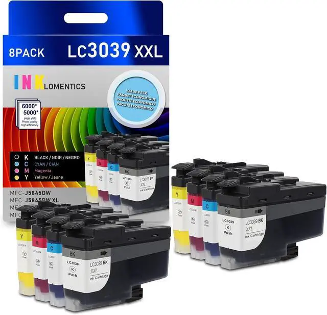 Main image of LC3039 Ultra High Yield Ink Cartridges(8Pack,2Black/2Cyan/2Magenta/2Yellow) - Loets Compatible LC3039XXL Ink Cartridges Replacement for Brother LC3039 Ink MFC-J5845DW MFC-J5945DW MFC-J6945DW Printer