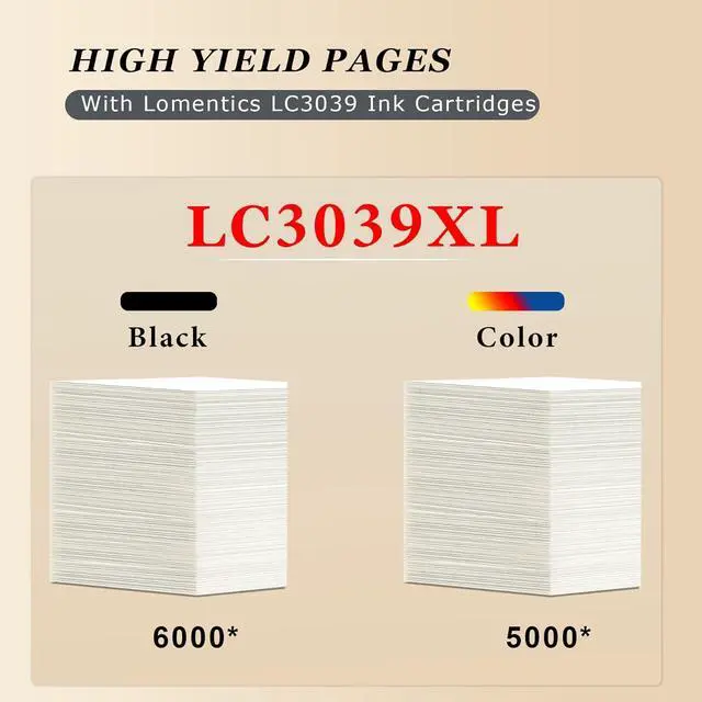 Alt view image 3 of 6 - LC3039 Ultra High Yield Ink Cartridges(8Pack,2Black/2Cyan/2Magenta/2Yellow) - Loets Compatible LC3039XXL Ink Cartridges Replacement for Brother LC3039 Ink MFC-J5845DW MFC-J5945DW MFC-J6945DW Printer