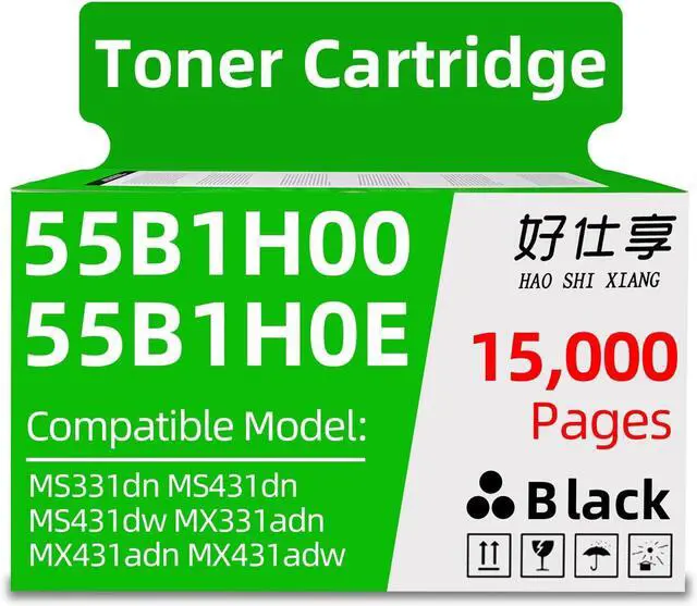 Main image of 55B1H00 55B1H0E Compatible High Yield Toner Cartridge Compatible for Lexmark MS331dn MS431dn MS431dw MX331adn MX431adn MX431adw MX432adwe Printer (55B1H00-1Pack-15000Pages)