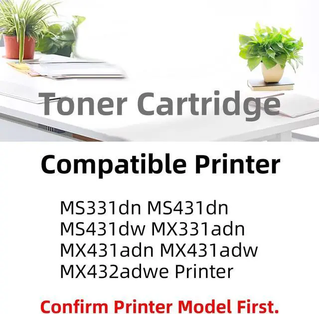 Alt view image 2 of 6 - 55B1H00 55B1H0E Compatible High Yield Toner Cartridge Compatible for Lexmark MS331dn MS431dn MS431dw MX331adn MX431adn MX431adw MX432adwe Printer (55B1H00-1Pack-15000Pages)