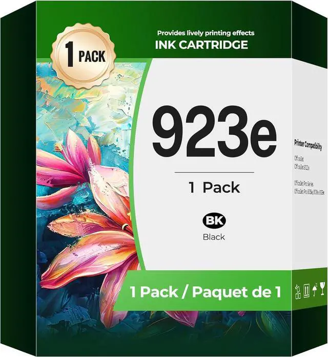 Main image of 923e Black Ink Cartridge OfficeJet Pro 9125e 9135e 9110b ink Compatible with H-P 923 XL Ink Cartridge for OfficeJet Pro 9125e 9135e 9730e 9110b 9130b 9128e 9122e 9125 9135 9730 e 9110 9130 b Printer