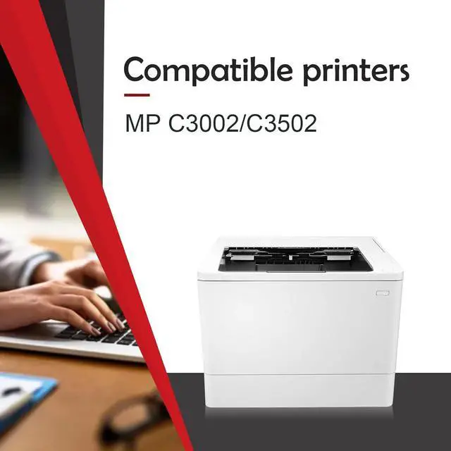 Alt view image 2 of 7 - Remanufactured MP C3502C/DSC1230 841735 841738 841737 841736 Toner Cartridge Replacement for Ricoh Aficio MP C3002 MP C3502 Lanier MP C3002 C3502 Savin MP C3002 C3502 Printer(4 Pack)