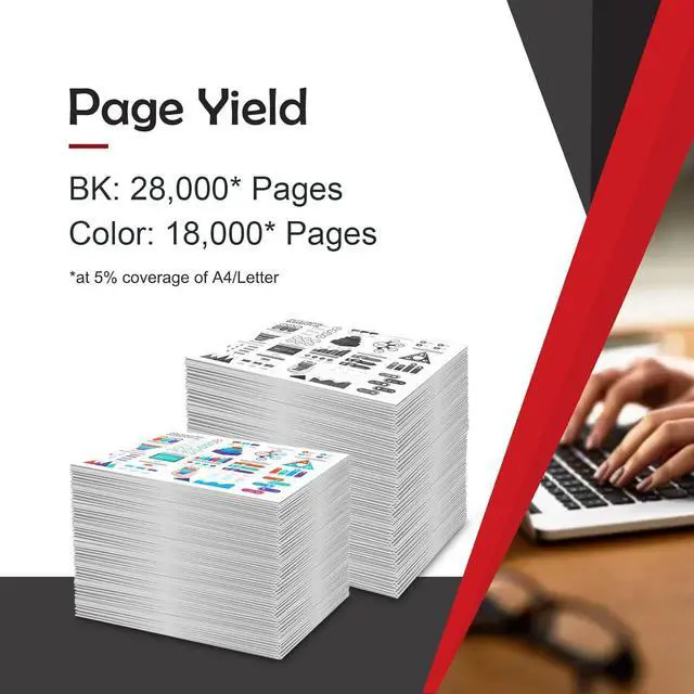 Alt view image 4 of 7 - Remanufactured MP C3502C/DSC1230 841735 841738 841737 841736 Toner Cartridge Replacement for Ricoh Aficio MP C3002 MP C3502 Lanier MP C3002 C3502 Savin MP C3002 C3502 Printer(4 Pack)