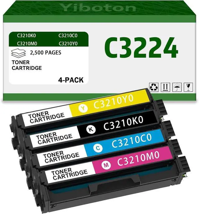 Main image of High Yield C3224 MC3426 C3210K0 C3210C0 C3210M0 C3210Y0 Toner Cartridge Compatible for Lexmark C3224 MC3426 MC3326 C3326 C3426 MC3224 C3326dw C3224dw MC3224adwe MC3326i Printer (4-Pack)