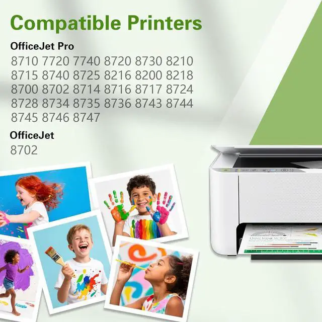 Alt view image 2 of 7 - 952 952XL Ink Cartridges Black Color Compatible for HP 952XL Ink Cartridges Combo Pack Compatible for HP 952XL 952 XL fit for Officejet Pro 8710 7740 8720 8210 8715 8740 8725 8702 8703,4 Pack