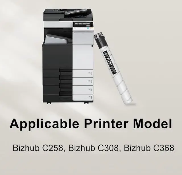 Alt view image 2 of 7 - TN324 TN324BK Toner Cartridge 2-Pack Replacement for Konica Minolta TN324K (A8DA130) Toner to use with Bizhub C258 C308 C368 Printer, up to 28,000 Pages