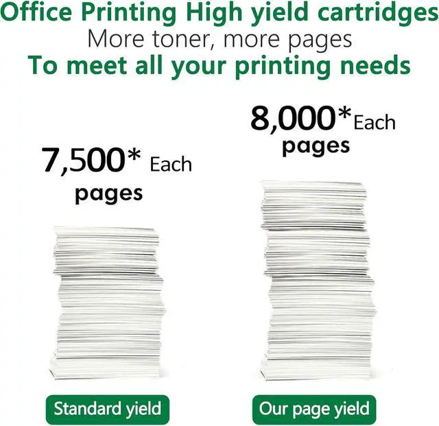 Alt view image 3 of 7 - 58D1000 Black Toner Cartridge (8000 Pages) Repalcement for Lexmark 58D1000 Toner Cartridge for MS725 MS821 MS822 MS823 MS824 MS825 MX721 MX722 Laser Printers,1 Pack 58D1000