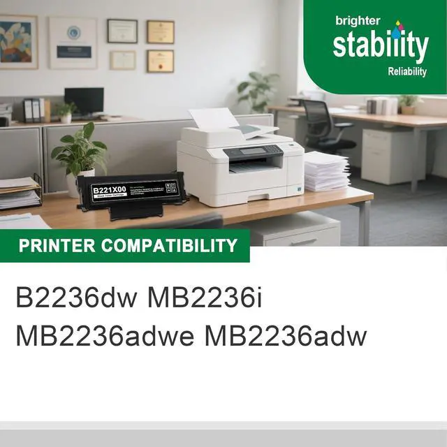 Alt view image 2 of 7 - B221X00 Black High Yield Toner Cartridge Replacement for Lexmark B221X00 Toner Cartridge B2236, MB2236, B/MB2236 Printer 6,800 Pages