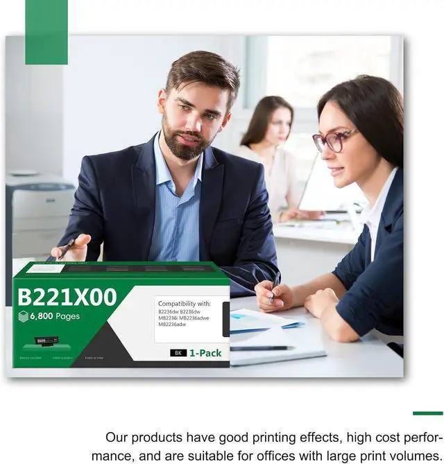 Alt view image 6 of 7 - B221X00 Black High Yield Toner Cartridge Replacement for Lexmark B221X00 Toner Cartridge B2236, MB2236, B/MB2236 Printer 6,800 Pages