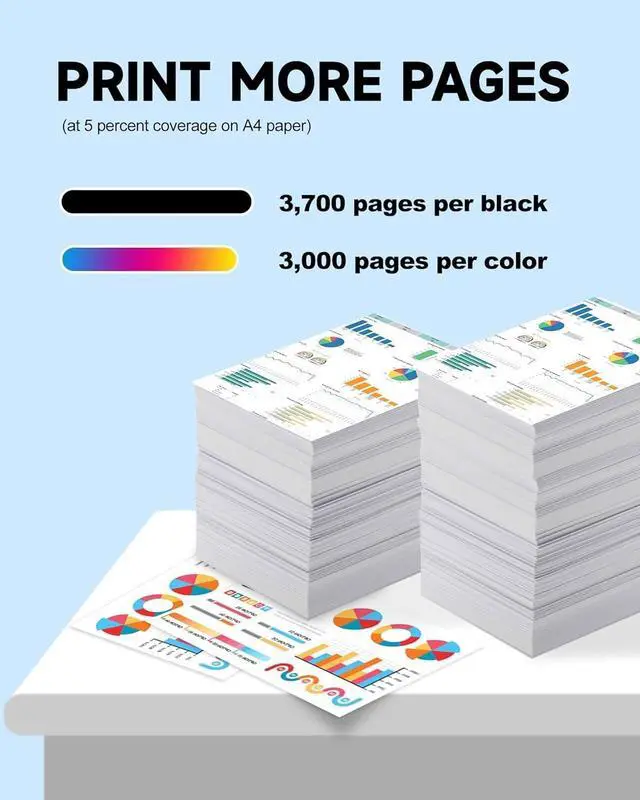 Alt view image 3 of 7 - 218X Toner Cartridges 4-Pack High Yield W2180X Replacement for HP 218X 218A Toner Works with Color Laserj Pro 3201dw MFP 3301fdw 3301sdw 3301cdw Printer