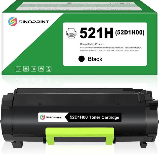 Main image of 521H 52D1H00 Toner Cartridge Replacement for Lexmark for MS710 MS710n MS711 MS711dn MS810 MS810n MS810dn MS810de MS811 MS811n MS811dn MS811dtn MS812 MS812dn MS812de Printers(1-Pack Black)