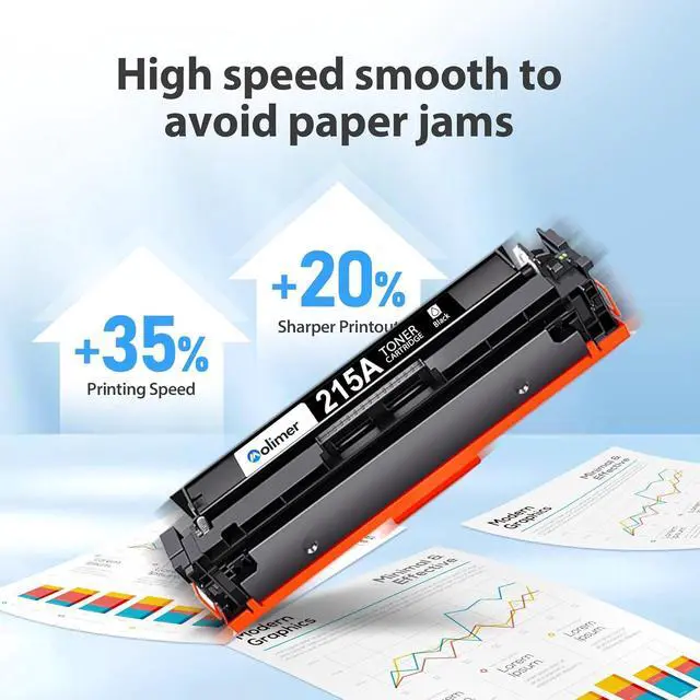 Alt view image 2 of 7 - 215A Toner Cartridges (with Chip) Compatible Replacement for HP 215A W2310A W2311A W2312A W2313A for Color Laserjet Pro MFP M182nw M183fw M155a M155nw Printer (5-Pack, Black Cyan Yellow Magenta)