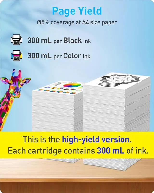 Alt view image 3 of 7 - MasaiMara High Capacity Version 728 XL 728XL High Compatible Ink Cartridges for HP DesignJet T830 MFP & T730 Large Format Plotter Printers (Matte Black Cyan Yellow Magenta, 4-Pack)