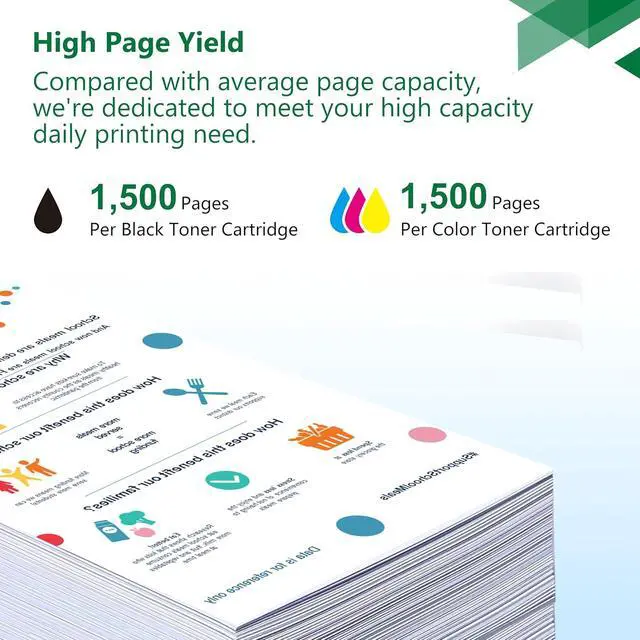 Alt view image 5 of 7 - 4-Pack C3224 C3210K0 Black C3210C0 Cyan C3210M0 Magenta C3210Y0 Yellow Toner Cartridges Replacement for Lexmark C3224 C3210 C3426 Toner for MC3224adwe MC3426i MC3224i C3426dw C3224dw C3326dw Printer