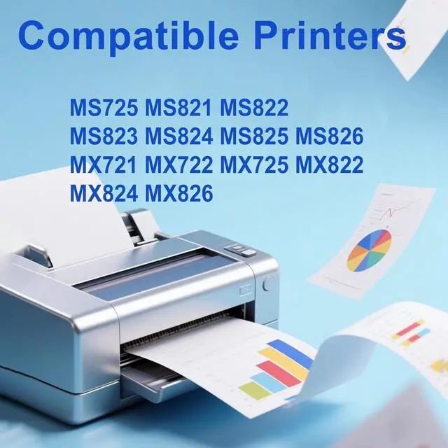 Alt view image 3 of 6 - 58D1000 Toner Cartridge Replacement for 58D1000 Black Toner Cartridge Work for MS725 MS821 MS822 MS823 MS824 MS825 MS826 MX721 MX722 MX725 MX822 MX824 MX826 Printers1 Pack7500 Pages