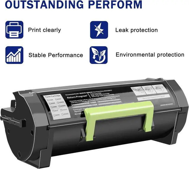 Alt view image 4 of 6 - 56F1H00 High Yield Toner Cartridge (with Chip) Replacement for LMK 56F1H00 56F1000 Work for MS321 MS421 MS521 MS621 MS622 MX321 MX421 MX521 MX522 MX622 Laser Printer 15000 Pages 1 Pack