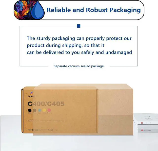 Alt view image 6 of 7 - C400/C405 Toner Cartridge 4 Pack: 106R03524 106R03526 106R03527 106R03525 Work Replacement for Xerox Versalink C400 C400D C400N C400DN C405 C405N C405DN Printer