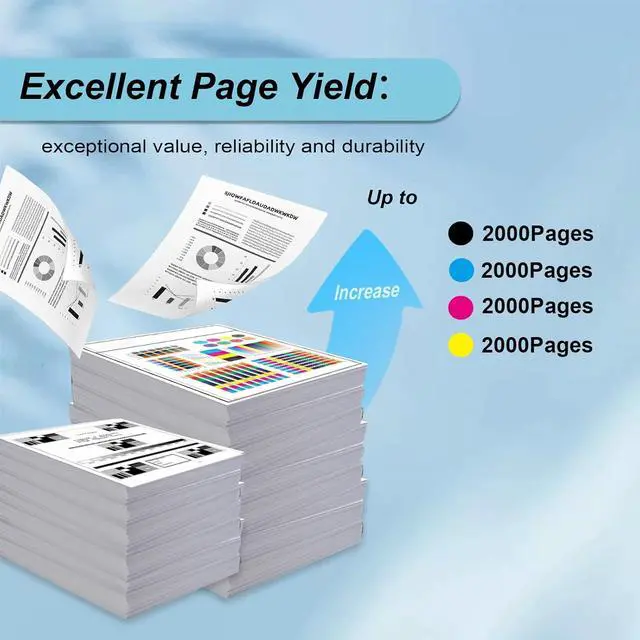 Alt view image 3 of 6 - C3210 C3224 Toner Cartridge Compatible for C3210K0 C3210C0 C3210M0 C3210Y0 Toner Work for C3224 C3326 C3426 MC3224 MC3426 MC3326 Printers (5-Pack 2000 Pages) with Chip