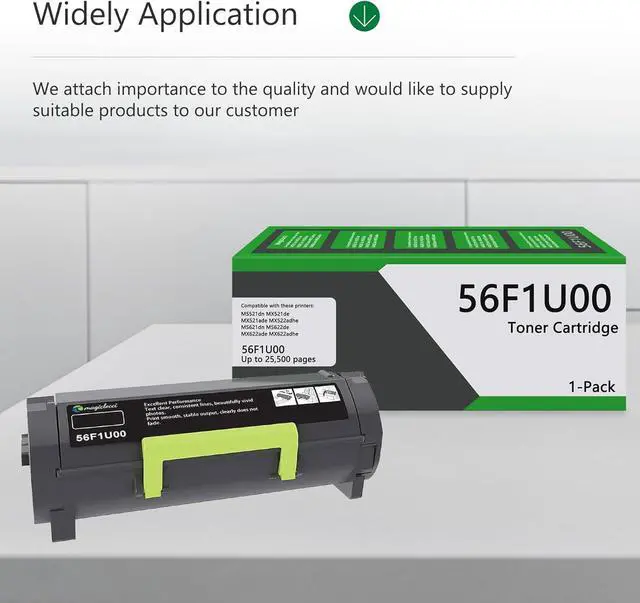 Alt view image 5 of 6 - 56F1U00 Black Ultra High Yield Toner Cartridge(1-Pack) - Compatible Replacement for Lexmark 56F1U00 Toner Cartridge Work for MS521dn MS621dn MS622de MX521de MX521ade MX522adhe MX622ade Printer