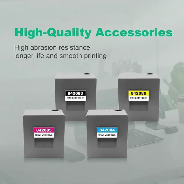 Alt view image 5 of 7 - MP-C8002 Toner Cartridge Compatible with Ricoh MPC8002 Toner use for Ricoh MP C6502 C8002 Printer (842083 842084 842085 842086)