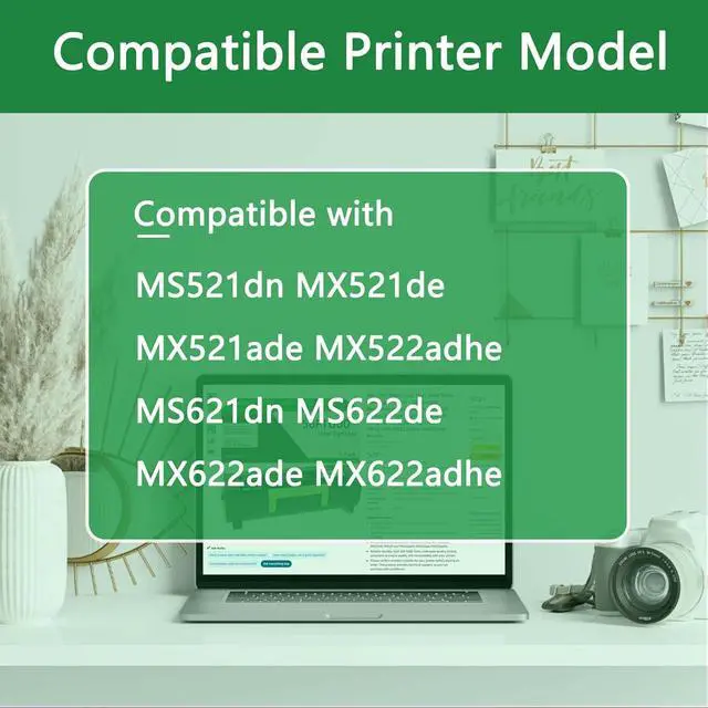 Alt view image 2 of 6 - 56F1U00 Black Ultra High Yield Toner Cartridge(1-Pack) - Compatible Replacement for Lexmark 56F1U00 Toner Cartridge Work for MS521dn MS621dn MS622de MX521de MX521ade MX522adhe MX622ade Printer