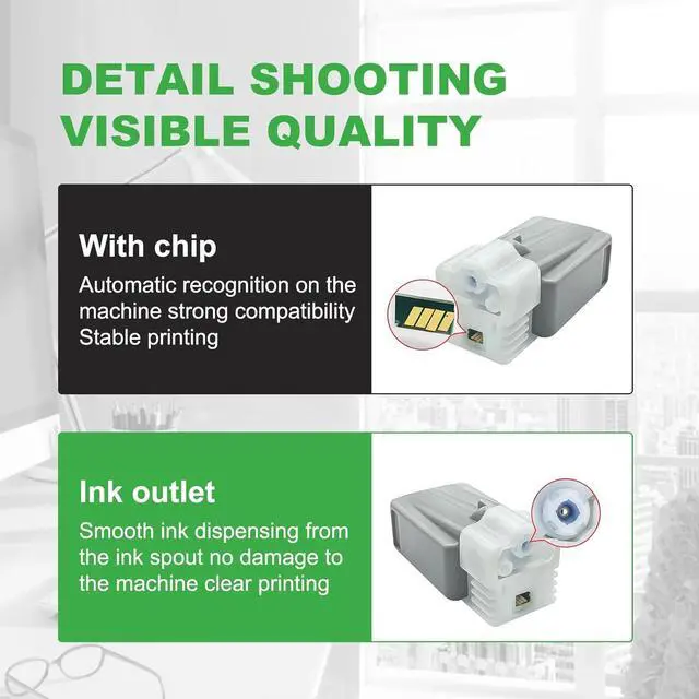 Alt view image 6 of 7 - PFI 1000 PFI-1000 Ink Cartridges Replacement Set for PFI1000 Ink Tank Set for Canon imagePROGRAF PRO-1000 PRO 1000 Printers (PBK, MBK, C, M, Y, R, PM, GY, PC, CO, PGY, B, 12Pack)