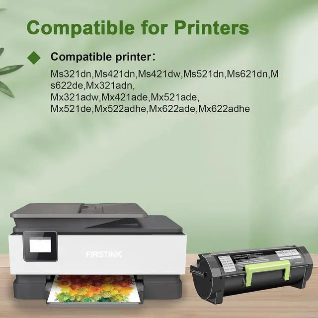 Alt view image 2 of 6 - High Yield 56F1H00 Toner Cartridge Black Replacement for Lexmark 56F1H00 Work for Lexmark MS321 MS421 MS521 MS621 MS622 MX321 MX421 MX521 MX522 MX622 Laser Printer [15000 Pages]