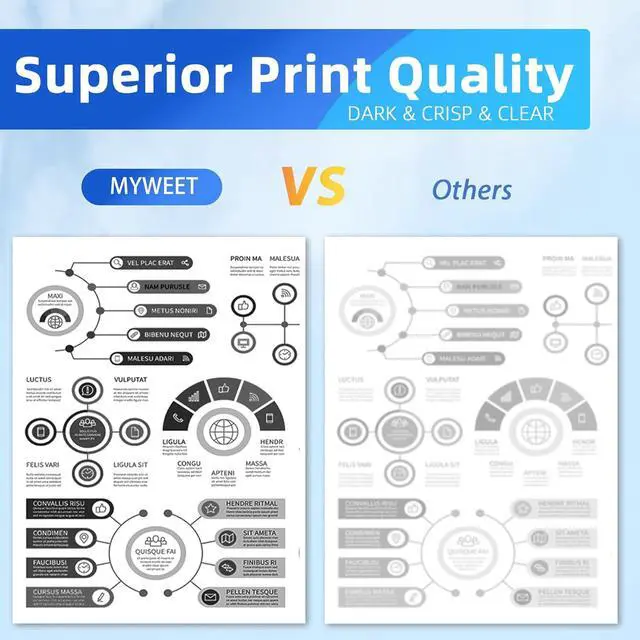 Alt view image 3 of 7 - TN830XL Toner (with Chip) High Yield Replacement for Brother TN830XL TN830 Toner to use with DCP-L2640dw HL-L2405w HL-L2460DW HL-L2400D HL-L2480DW MFC-L2820DW Printer (2Black) Print up to 6,400 Pages