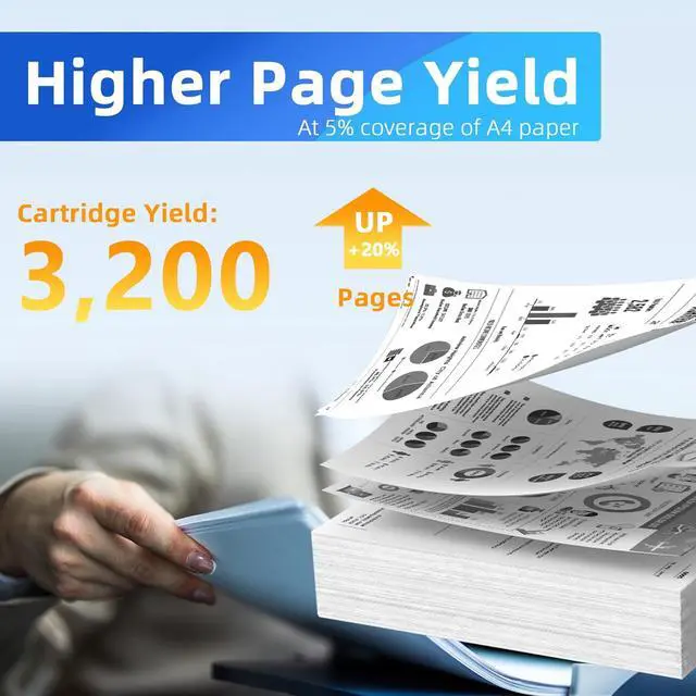 Alt view image 5 of 7 - TN830XL Toner (with Chip) High Yield Replacement for Brother TN830XL TN830 Toner to use with DCP-L2640dw HL-L2405w HL-L2460DW HL-L2400D HL-L2480DW MFC-L2820DW Printer (2Black) Print up to 6,400 Pages