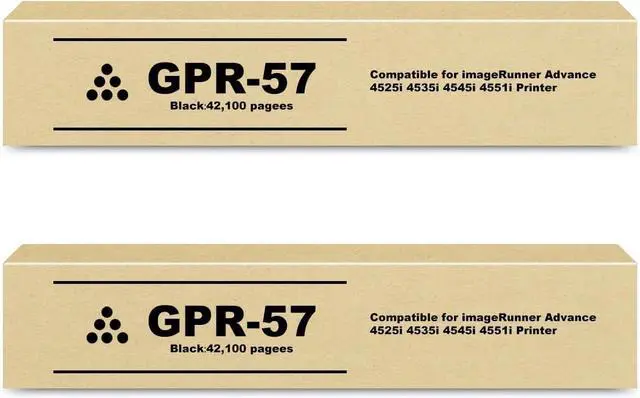 Main image of GPR-57 Toner Cartridge Black Compatible GPR57 Toner Replacement for Canon GPR-57 Toner Black 0473C003 for ImageRUNNER Advance 4525i 4535i 4545i 4551i DX 4725i 4735i 4745i 4751i, 42,100 Pages/Pack