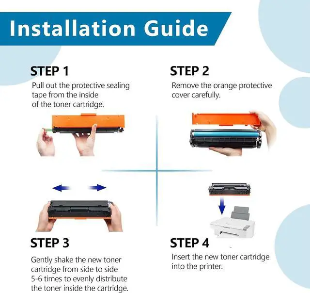 Alt view image 6 of 7 - 130A CF350A Toner Cartridge Replacement for HP 130A CF350A CF351A CF352A CF353A for Laserjet Pro Color MFP M177fw M176n M177 M176 Printer (1 Black, 1 Cyan, 1 Magenta, 1 Yellow)