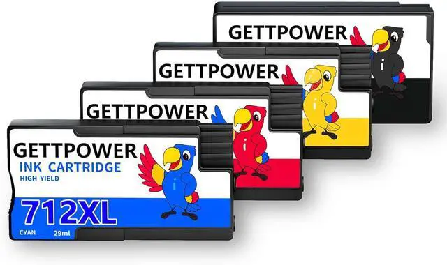 Main image of 712XL 712 Ink Cartridges: 712 Designjet Ink Cartridge Compatible for HP Designjet T210 Ink HP Designjet T650 T630 T230 Studio Plotter Printers