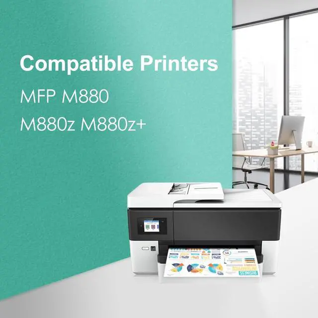 Alt view image 2 of 7 - High Yield Remanufactured 827A Toner Cartridge Replacement for HP CF300A CF301A CF302A CF303A for MFP M880 M880z M880z+ Printer (4-Pack), Black Cyan Yellow Magenta