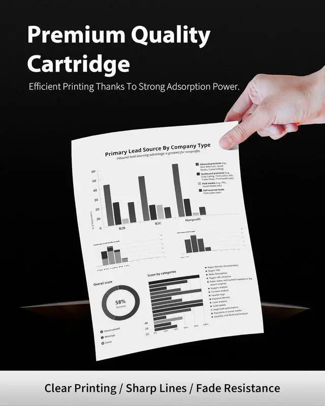 Alt view image 5 of 7 - (2 Black TN830 Toner Cartridge) Replacement for Brother TN830 TN-830 TN830XL Toner to use with HL-L2460DW MFC-L2820DW HL-L2405W HL-L2400D HL-L2480DW DCP-L2640DW Printer