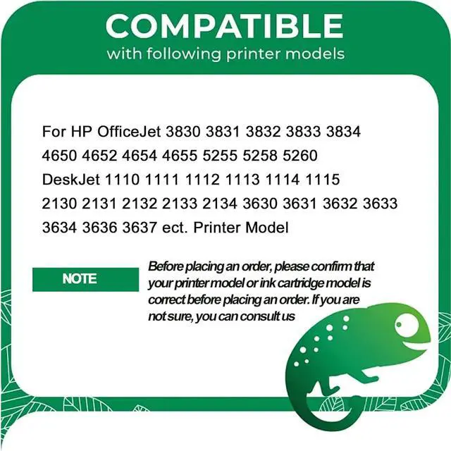 Alt view image 3 of 7 - 63xl Remanufactured Color Inkjet Ink Cartridge for Hp 63 63XL to use with Deskjet 1112 2132 2131 3630 3632 3633 3634 3636 3637 OfficeJet 3830 3831 3832 3833 Printer,Sets-1 Pack