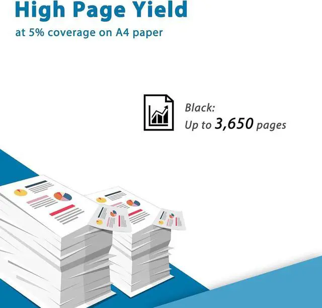 Alt view image 4 of 7 - 206X Black Toner Cartridges (with Chip) Compatible Replacement for HP 206X 206A Black Tonerfor HP Color Laserjet Pro MFP M283fdw M283cdw M283fdn M255dw M255nw Printer | W2110X Toner